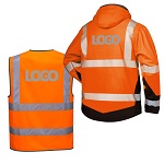 Warnkleidung mit Logo