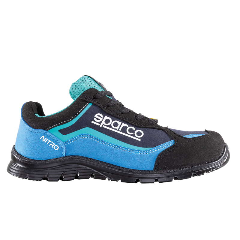 (OUTLET) S3 Sicherheitsschuh SPARCO NITRO Black/Blue, Größen 36 bis 48