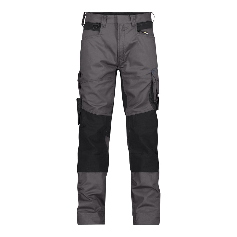 Dassy DYNAX Arbeitshose mit Stretch und Kniepolstertaschen anthrazitgrau/schwarz 56 (STANDARD Schrittlänge)