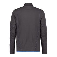 Dassy SONIC Langarm-T-Shirt mit Reißverschluss-Kragen schwarz/azurblau XS