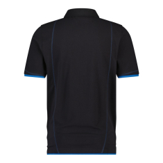 Dassy ORBITAL Poloshirt, zweifarbig schwarz/azurblau XS