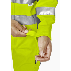 pka Warnschutz-Winter-Softshelljacke mit abnehmbaren Ärmeln warnorange/grau S
