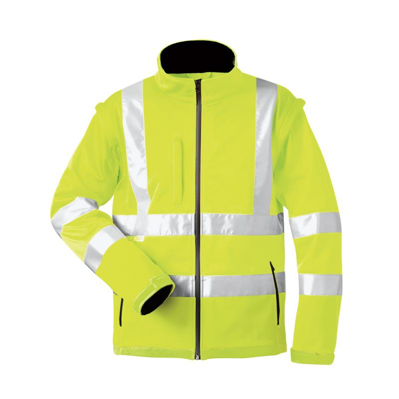 elysee Warnschutz Soft-Shell-Jacke mit abnehmbaren Ärmeln