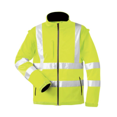 elysee Warnschutz Soft-Shell-Jacke mit abnehmbaren Ärmeln warnorange S