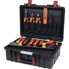 Werkzeugsortiment Basic Set L electric 45530 17-tlg.im Schutzkoffer WIHA