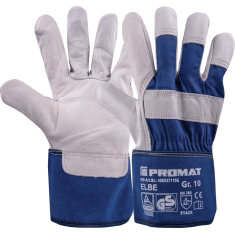 Handschuhe PROMAT Elbe blau EN 388 PSA II, Größe 10