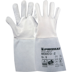 Schweißerhandschuhe PROMAT Mexico 2 grau Ziegennappa-/Spaltleder