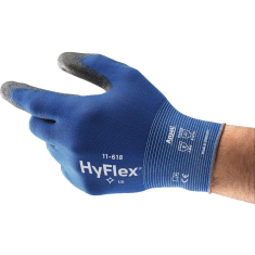 Handschuhe ANSELL HyFlex® 11-618 blau/schwarz EN 388...