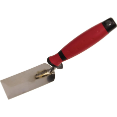 Stukkateurspachtel B.120mm rostfrei,m.2Komponentengriff VA STUBAI