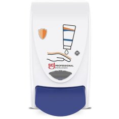 Spender Hautschutz H233xB115xT130ca.mm 1l weiß/blau...