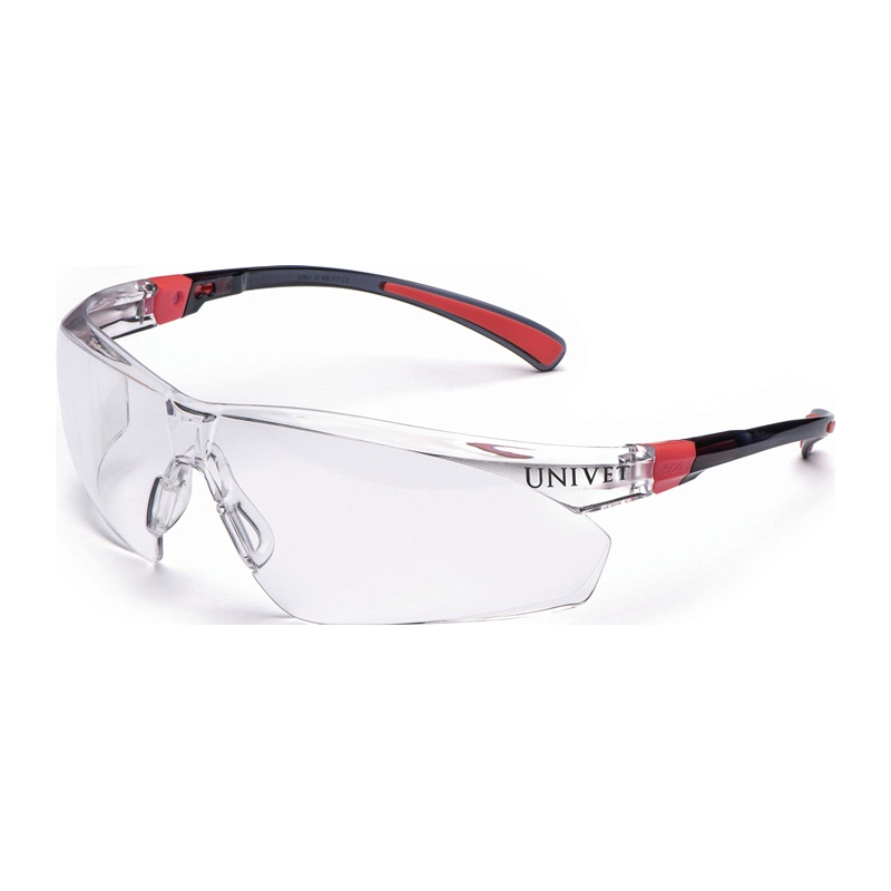 Schutzbrille 506 UP EN 166,EN 170 Bügel schwarz/rot PC UNIVET