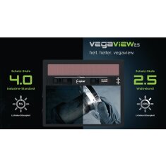 Schweißerschutzhelm Vegaview2.5 schwarz 90x110mm DIN 8-12 OPTREL