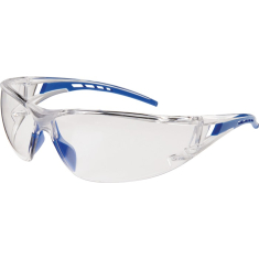 Schutzbrille Falcon 2 EN 166 Bügel blau,Scheibe klar PC
