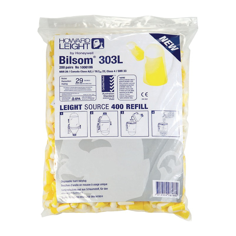 Gehörschutzstöpsel Bilsom 303L EN 352-2 SNR 32 dB Nachfüllpack 200 PA/Pack,Gr.L
