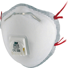 Atemschutzmaske 8833SV FFP3/V R D m.Ausatemventil 3M