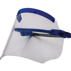 Elektrikerschutzschild glasklar,m.Helmhalterung 500x250mm