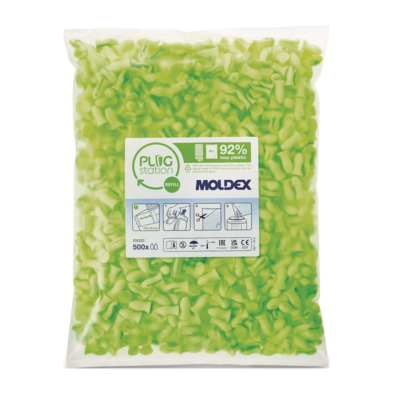 Gehörschutzstöpsel Contours® 746001 EN 352-2 SNR 35 dB 500 PA/Nachfüllpackung