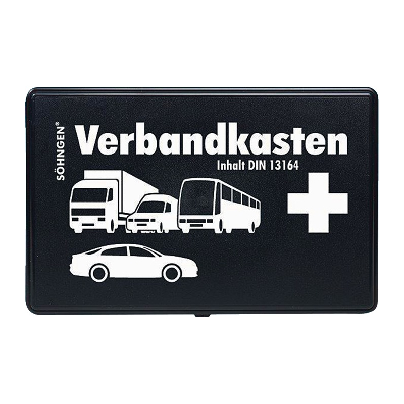 KFZ Verbandkasten B260xH160xT80ca.mm schwarz SÖHNGEN