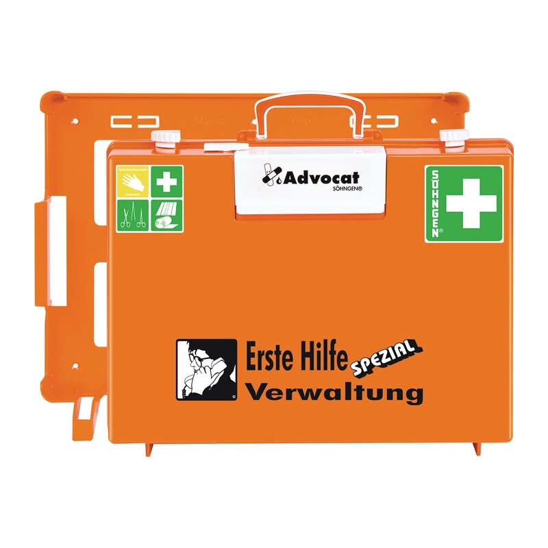 Erste Hilfe Koffer Advocat Verwaltung B400xH300xT150ca.mm orange SÖHNGEN