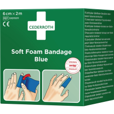Soft Foam Bandage selbsthaftend elastisch,blau Rl.6cmx2m...