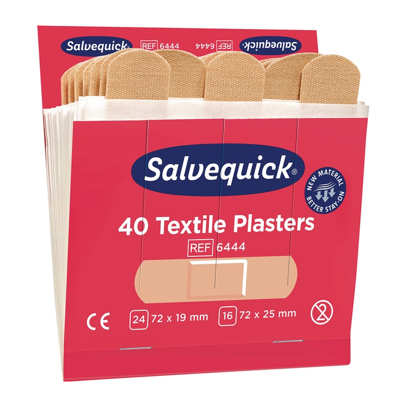 Pflasterstrips Salvequick elastisch 6 Nachfüllpack je 40 St.SALVEQUICK