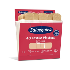 Pflasterstrips Salvequick elastisch 6 Nachfüllpack je 40 St.SALVEQUICK