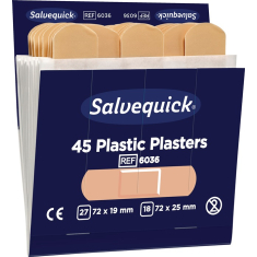 Pflasterstrips Salvequick wasserfest 6 Nachfüllpack...