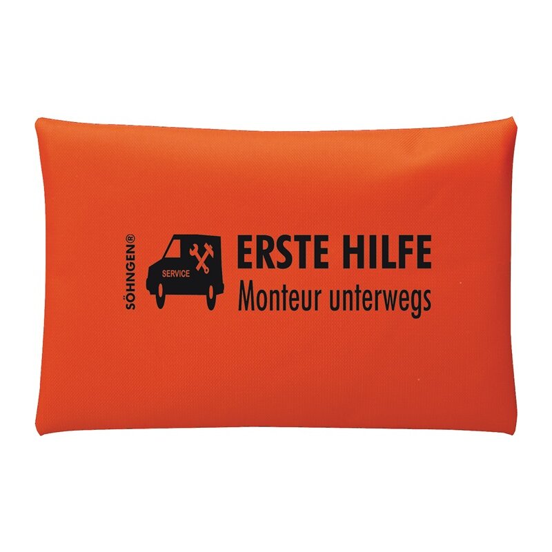 Erste Hilfe Tasche Monteur unterwegs B240xH170ca.mm orange SÖHNGEN