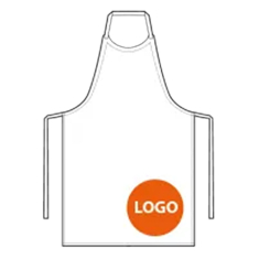 Logo-/Motiv-Stick, groß, unten links der Schürze