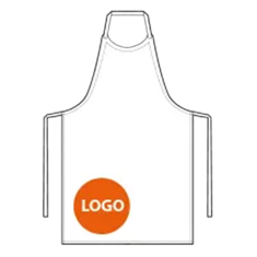 Logo-/Motiv-Druck, groß, unten rechts der Schürze
